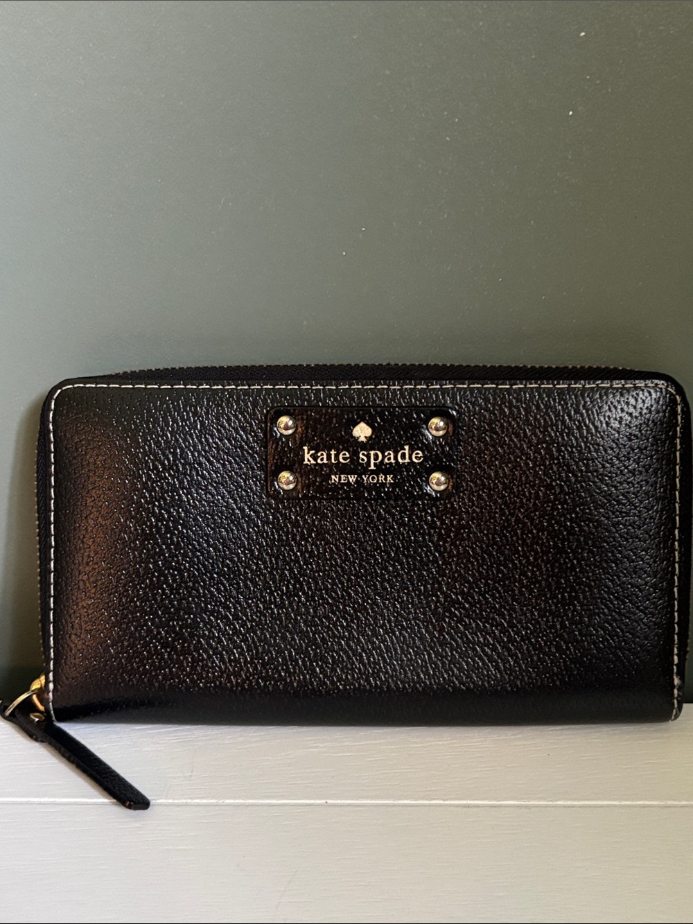 KATE SPADE WELLESLEY NEDA LEATHER ZIP AROUND WALLET